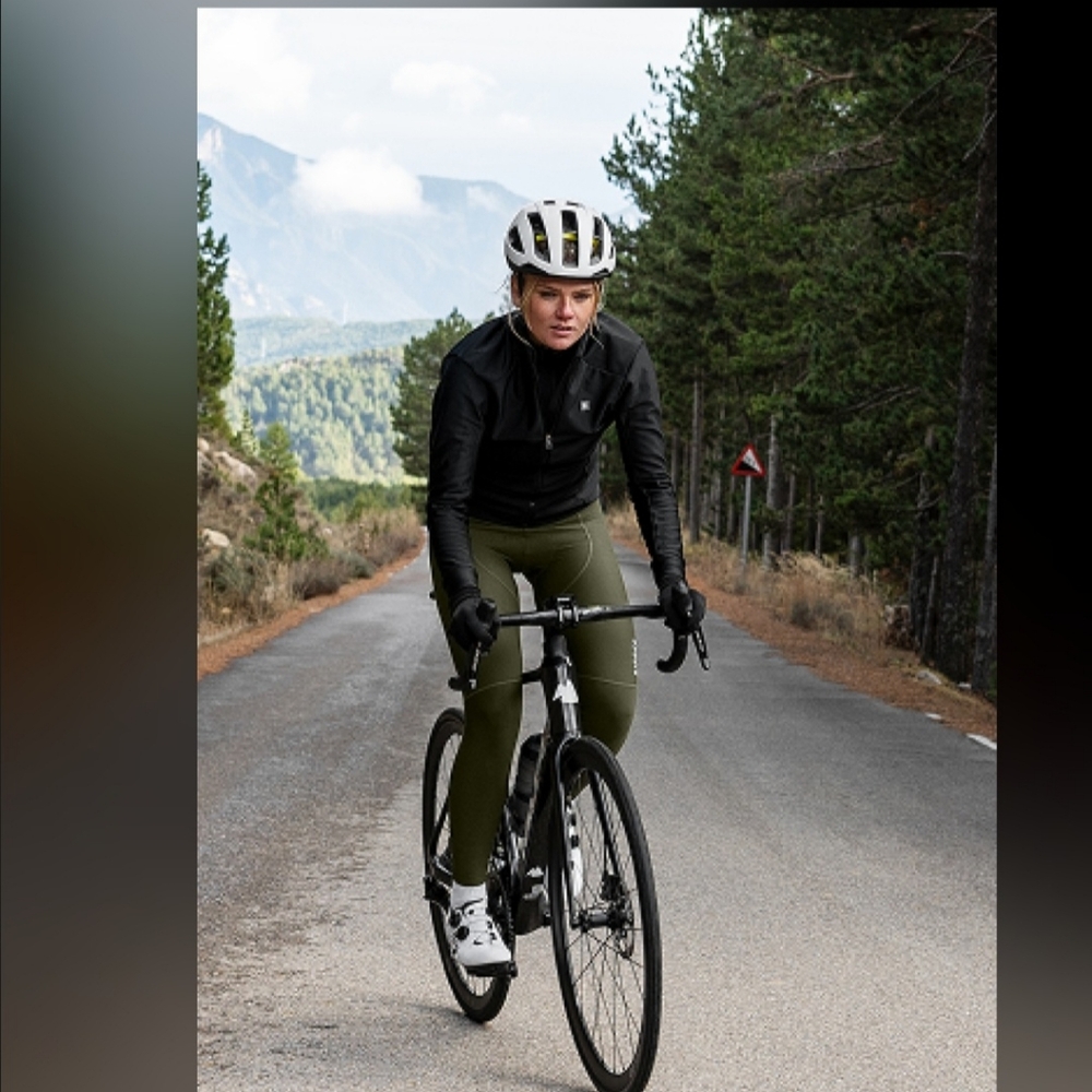 Roka Cycling Athletic Wind Resist Shell Jacket Sz L black Green